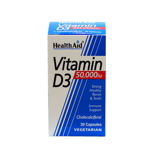 Health Aid Vit D3 50,000 Iu Cap 30'S