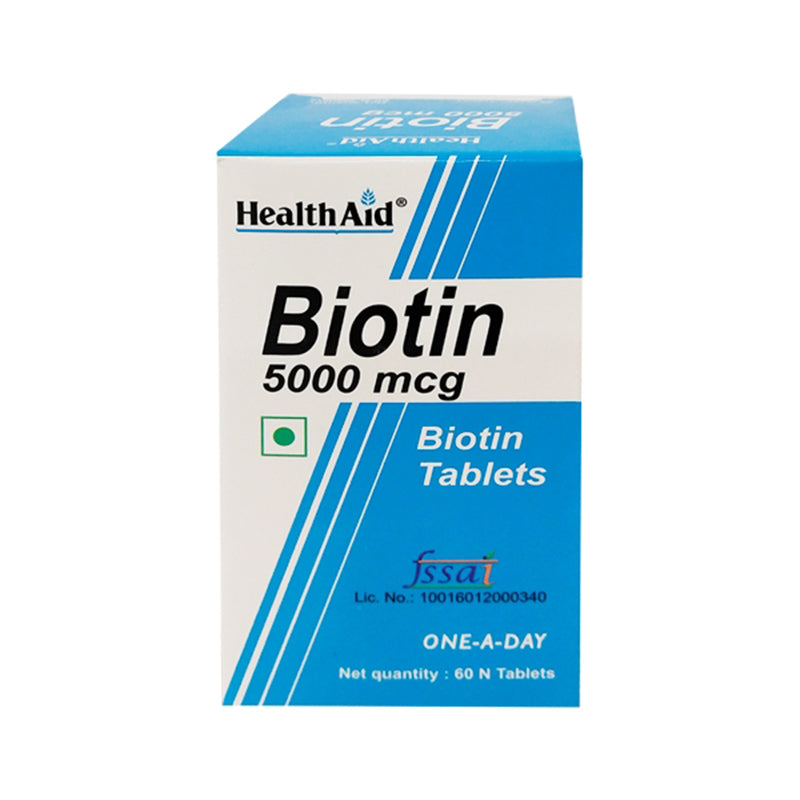 HEALTH AID BIOTIN 5000 UG VEGAN CAPS 60 S