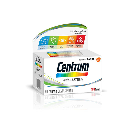 Centrum Silver With Lutein Complete A To Zinc 100 Tablets