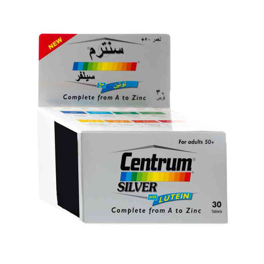 Centrum Silver With Lutein Complete A To Zinc 30 Tablets