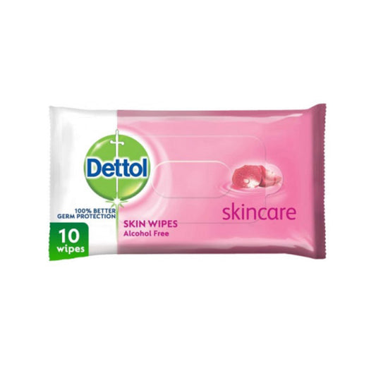 DETTOL SKIN CARE WIPES PINK 10'S