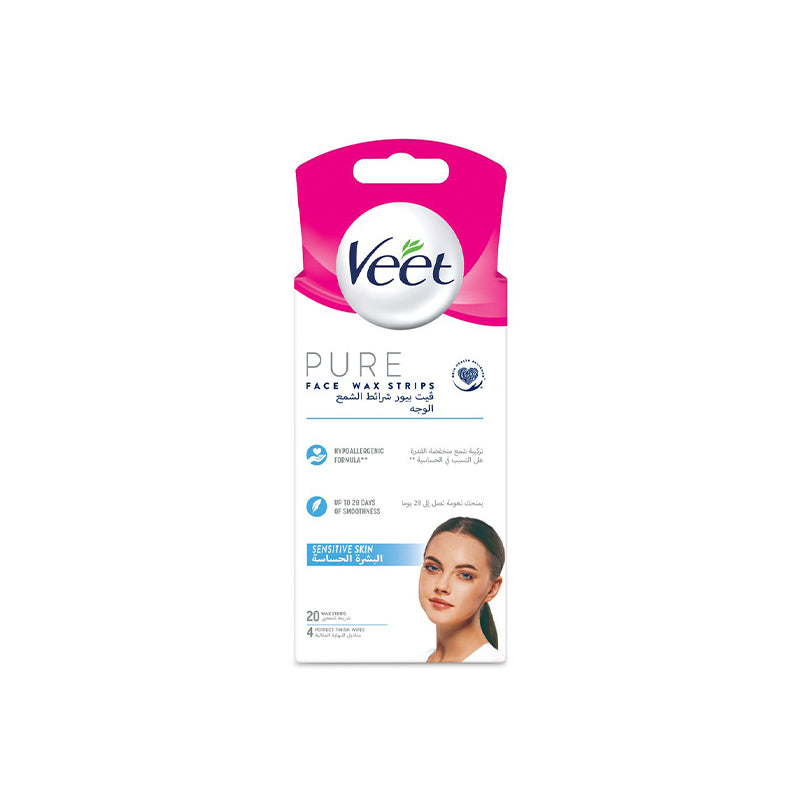 Veet Pure Face Wax Strips 20'S