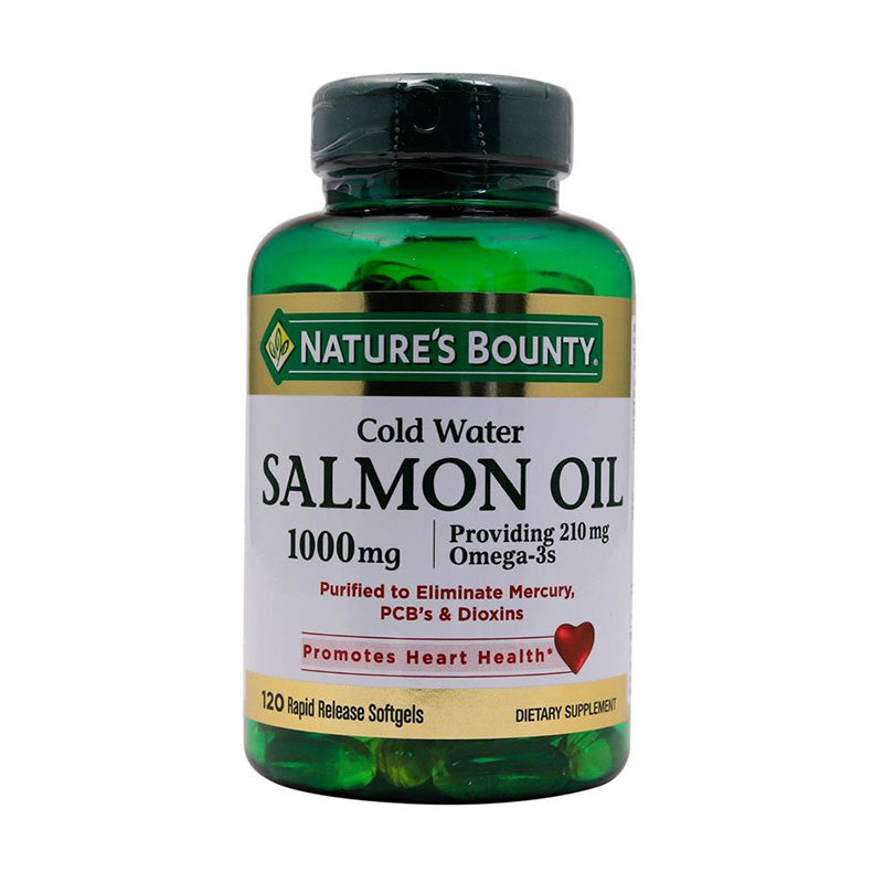 Nature's Bounty Salmon Oil 1000 Mg Softgels 120 Pieces