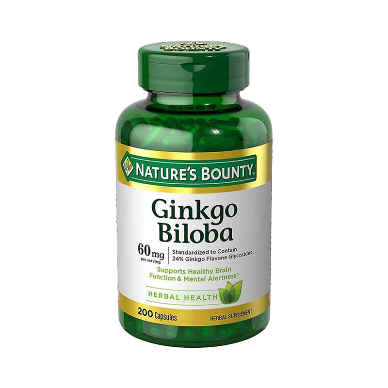 Nature's Bounty Ginkgo Biloba 60Mg 200'S