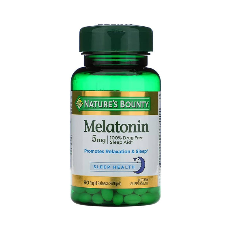 Nature's Bounty Melatonin 5mg Maximum Strength Softgels 90s