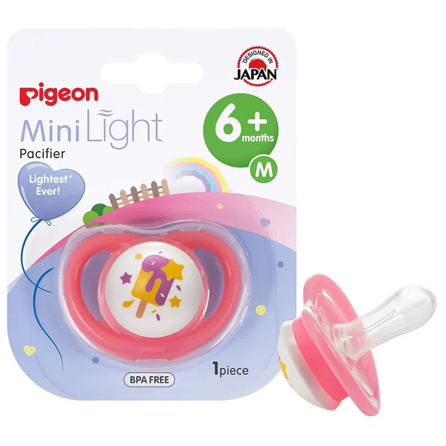 PIGEON MINILIGHT PACIFIER SINGLE(M) GIRL ICE CREAM