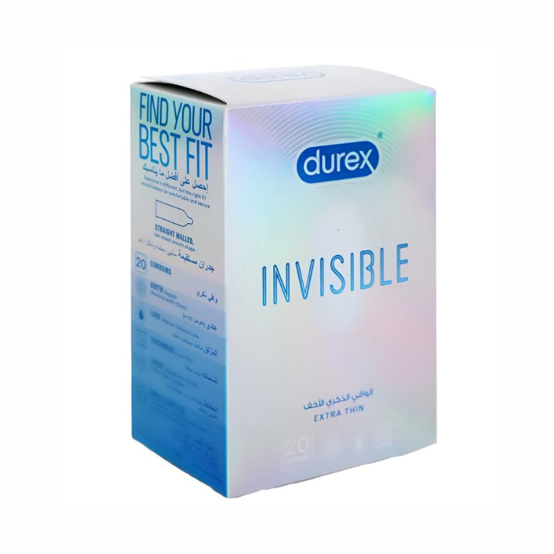 DUREX INVISIBLE EXTRA THIN 20'S