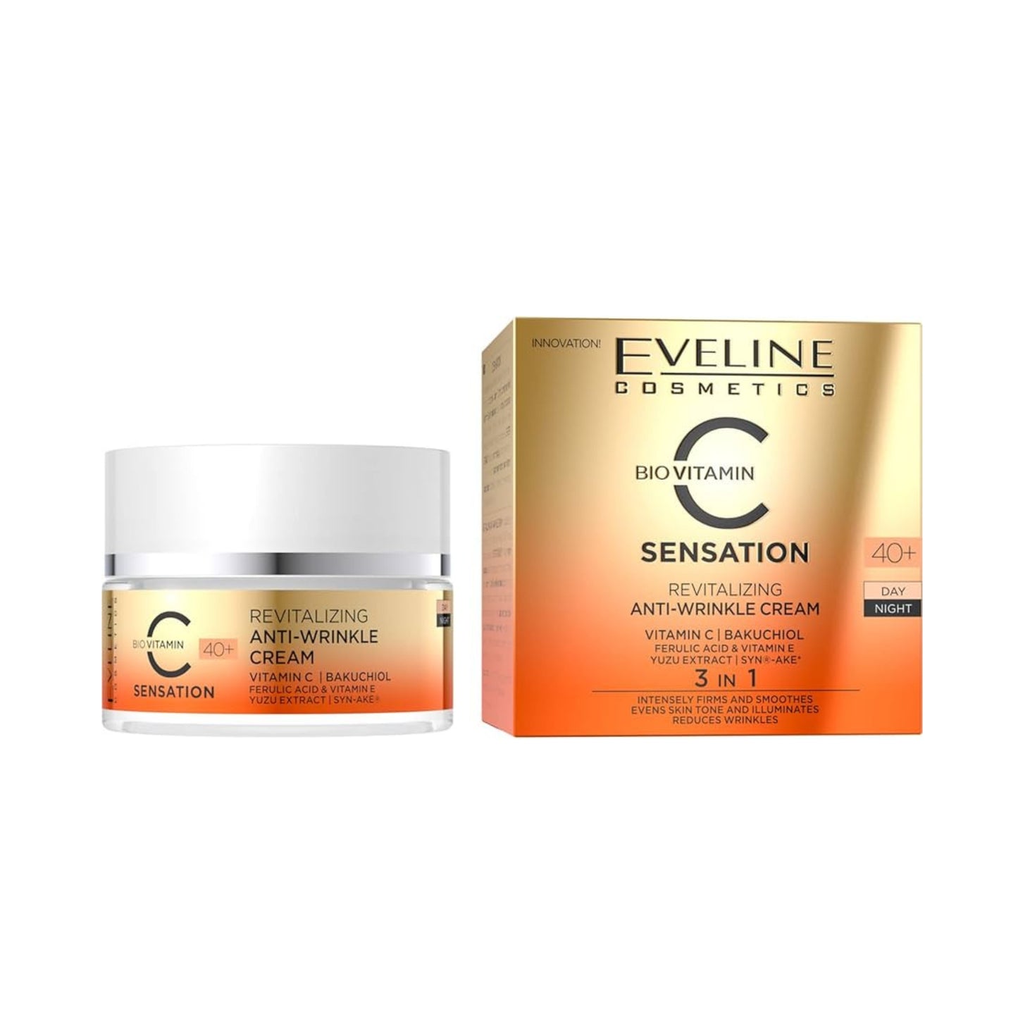 EVELINE C SENSATION REVITALINZING DAY & NIGHT CREAM 40+ 50ML